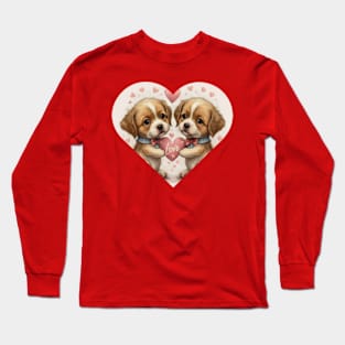 Dog valentine Long Sleeve T-Shirt